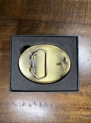 Golden Eagles NRA Belt Buckle w/Box, Complete