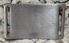 GRIP6 BELT BUCKLE – TITANIUM – CLASIC in NATURAL – 1.5 INCH WIDE – WOMEN and MEN