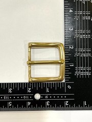 Solid Brass Raw Brass Belt Buckle Made in Italy Fits 1.57&Prime; Belt Strap