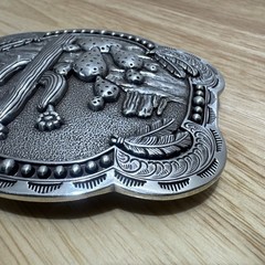 Blazin Roxx Western Nocona Belt Buckle Cactus Feathers NIB 37597
