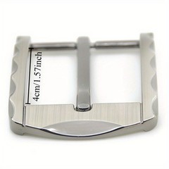 40mm Zinc Alloy Belt Buckle End Bar Heel Bar Buckle Single Pin Half Buckle Multi