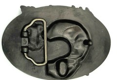Celebrate Day of the Dead Celebre el Muerto Sugar Skull Enameled Belt Buckle New