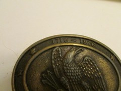 1776 – 1996 Bi-Centennial Eagle Clutching Arrows Belt Buckle BX-BB1