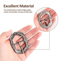 4 Piece Costume Belt Buckles Set for Men Women, Diameter 30mm Retr…
