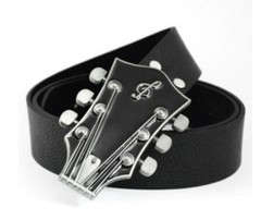 Black Enamel Guitar Head Belt Buckle Musician Western other Colors Available