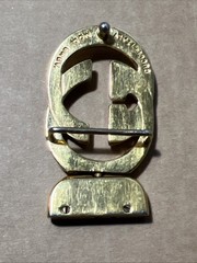 Gucci Interlocking Belt Buckle Gold Parfums Mod Brev Monogram 2.5 x 1.5 in