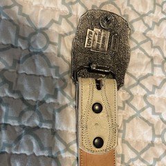 Vintage Limited Edition Levi&rsquo;s Two Horse Brand Levis Strauss & CO. Belt & Buckle