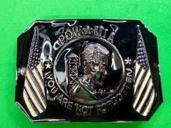 POW MIA You Are Not Forgotten Flag Army Patriots Belt Buckle New Condition