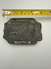 America&rsquo;s Heroe&rsquo;s Fire Dept Belt Buckle Vintage Bergamot Brass Works USA