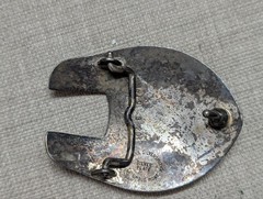 vintage MONTANA SILVERSMITHS belt buckle SILVER PLATE western HORSE engraved