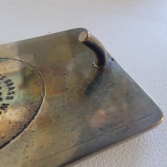 Contel Brass Belt Buckle 1985 Safety Award Anacortes Brass Works Handmade