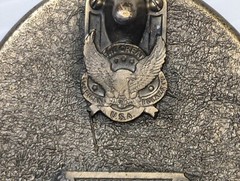 Great American Buckle Company Enameled Open Wing Flying Eagle Belt Buckle