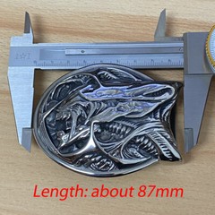 Handmade Stainless Steel AVP Alien Buckle Mens Biker Punk Belt Buckle 10B10A
