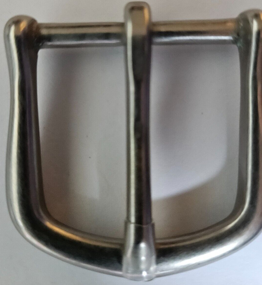 Solid Brass Belt Buckle – 1.25&Prime;- Nickel Matte Finish