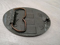 Bergamot Brass Works & Siskiyou Leather 1977 Native American P-60 Belt Buckle