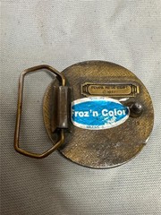 Vintage 1977 Indiana Metal Craft Sailboat Belt Buckle