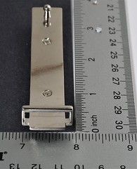 3/4 inch (20mm) Plate Belt Buckle(metal) (#5100A) Polished Silver Color NEW USA