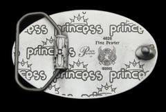 RG24115 *NOS* 2002 GREAT AMERICAN **PRINCESS** PEWTER BELT BUCKLE