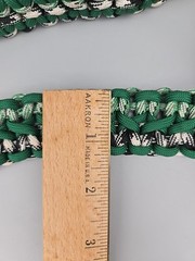 Dyna buckle belt Geronimo silver and black Paracord belt green 39 inches
