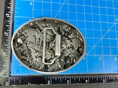 Cowboy Rodeo Calf Roping Bucking Bronco Rancher Enameled New Western Belt Buckle