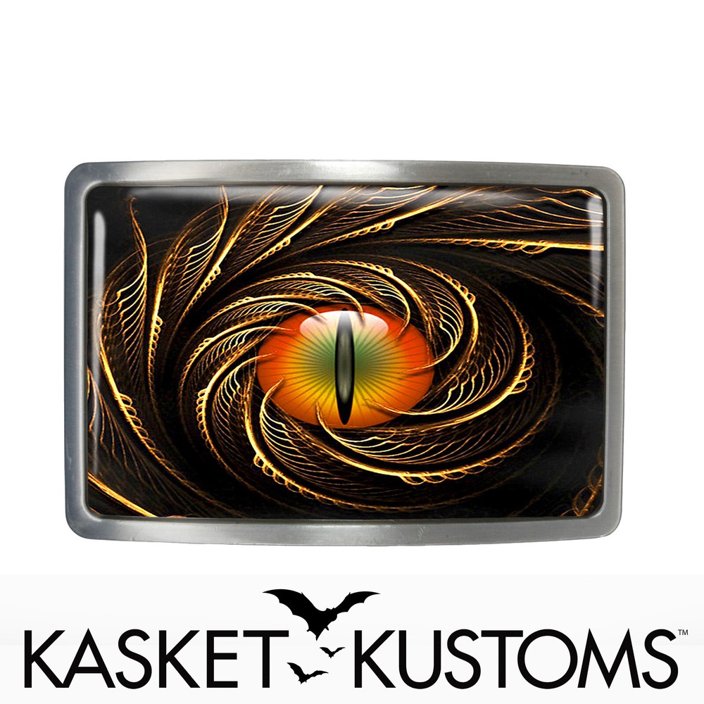 Dragon Eyeball Belt Buckle – Medieval Taxidermy Handmade Belt Buckle – 24-E
