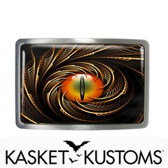 Dragon Eyeball Belt Buckle – Medieval Taxidermy Handmade Belt Buckle – 24-E