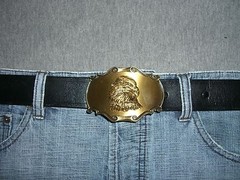 Belt Buckle Eagle Head Vintage Raintree 1980