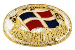 Dominican Republic Flag Belt Buckle Dominicans National Mother Father Day Gifts