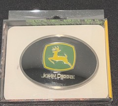Spec Cast John Deere Oval Metal Belt Buckle Licensed New!