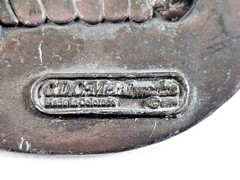 CDC Metalworks Belt Buckle Nude Woman Risqué Eve Garden Of Eden Made In USA Vtg