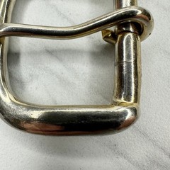 Silver Gold Tone Rounded Belt Buckle Simple Basic – 1.79&Prime; x 2.20&Prime;