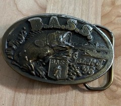 B.A.S.S. Spirit of 96 Bass Anglers Sportmans Society Fishing Club Belt Buckle