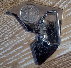 Famous Stars & Straps Silver Metal F Star Logo Belt Buckle