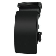 Fashion Men Classic Black Metal Automatic Buckle Ratchet Belt Buckle 3.5cm Width