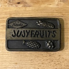 Vintage Heide Jujyfruits Belt Buckle Oden 1975
