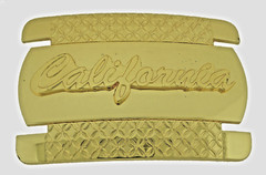 Vintage Golden State of California USA Belt Buckle Gold Metal Men Women Western
