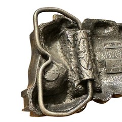 Vintage 1978 Bergamot Brass Works Metal Locomotive Train Belt Buckle Made In USA