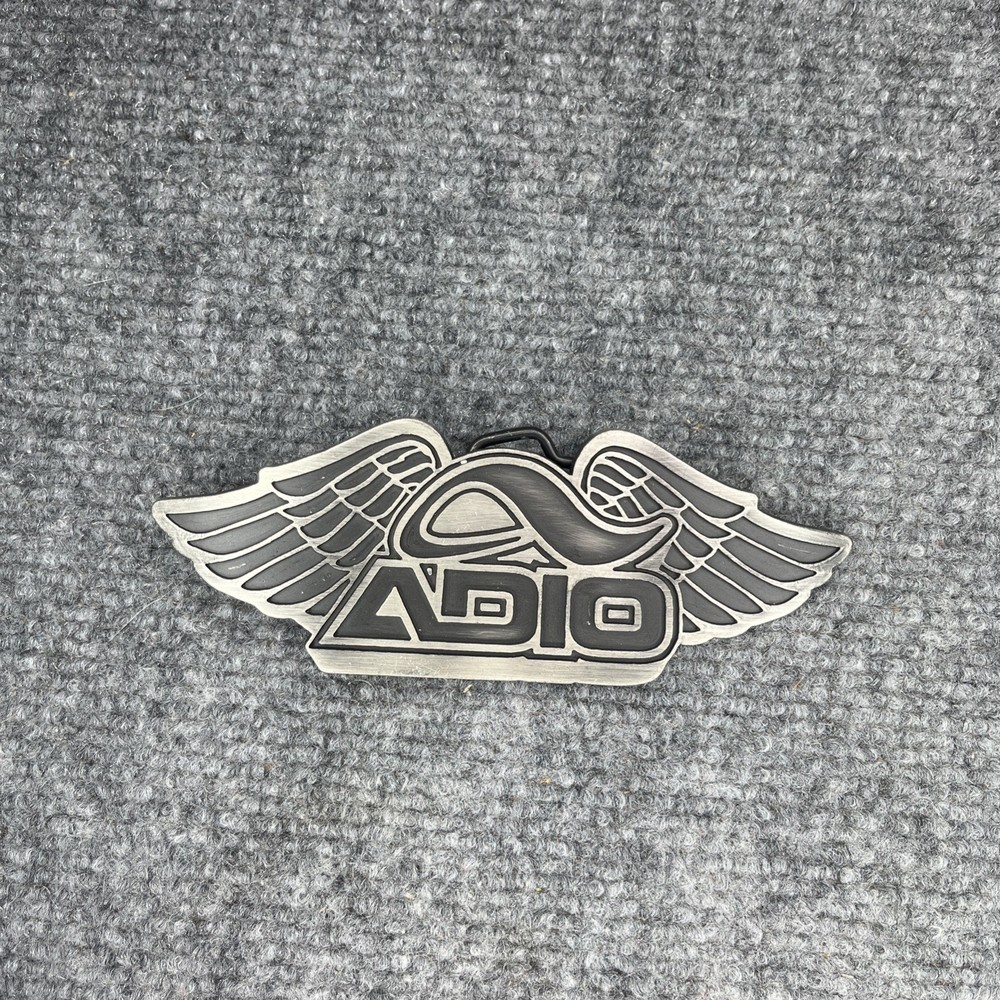 Adio Belt Buckle NOS Deadstock Skateboarding Bam Jacka$$ Rare Wings Logo