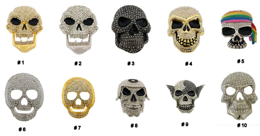 Skull Belt Buckle Halloween Party Costume New Men Women Skeleton Fashion Cosplay