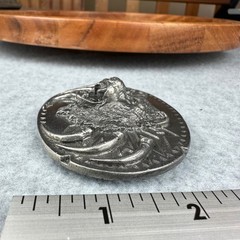 Vtg 1991 Siskiyou Buckle Co Grizzly Bear Claws Pewter Belt Buckle V-92 USA