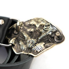 German silver belt buckle Steel fangs, Saber toothed cat buckle, tiger buckle