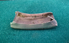 Vintage 1970s Alpaca Mexico Turquoise Silver Cowboy Boot Belt Buckle