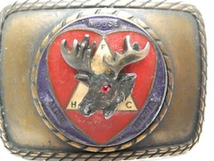 Vintage Order Of Moose Belt Buckle Fraternity