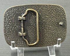 VTG 70s-80s Men&rsquo;s Women&rsquo;s Silver & Brass Tone Metal Dancing Couple Belt Buckle