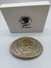 Vintage North American Hunting Club Life Member Eagle Belt Buckle NIB