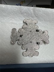 Vintage Unique Cross with Stones Belt Buckle As Is