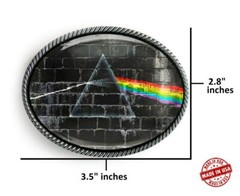 Pink Floyd The Wall 60&rsquo;s Rock Band Oval Handmade Artisan Belt Buckle