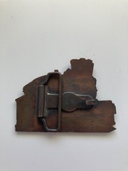 VINTAGE LOCOMOTIVE TRAIN THEME 583 BELT BUCKLE – HEAVY- GW-13