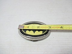 PEWTER BELT BUCKLE – BATMAN Logo Great American Products USA 2000 BKL100