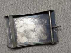 vintage WESTERN buckle belt HANDCRAFTED german silver ALPACA abalone HORSE